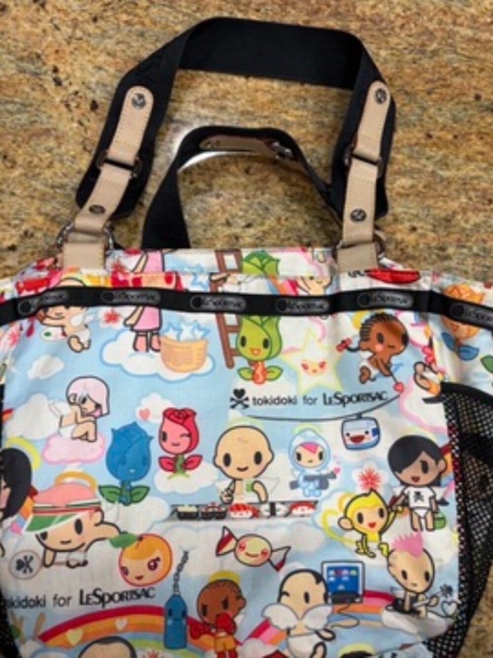 LeSportsac Tokidoki 2006 Paradiso Rare Purse Bag Sachel GUC OUT OF STOCK